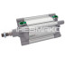 Double-acting pneumatic power cylinder, piston diameter 100mm, stroke 125mm, damper, magnet