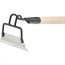 Stainless steel hoe 200 x 50 mm with a grade 1 handle