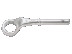 Ключ накидной изогнутый, 95 мм