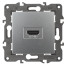 Розетка ЭРА Elegance 14-3114-03 HDMI IP20 алюминий
