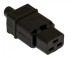 CON-IEC320C19 Connector IEC 60320 C19 220V 16A on cable, contacts on screws (flat contacts inside the connector), straight