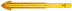 Universal drill bit for tiles, glass, porcelain stoneware, concrete, brick, hexagonal U-shank for a bit, 12x85 mm