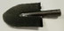 Dacha bayonet shovel made of rail steel with a stiffening rib 180*230*330 mm.