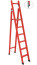 SSD-1.5TM with symmetrical support dielectric fiberglass stepladder, Telecom, metal end caps (Soft ground), h=2350mm, h work platform=1450mm, steps.6