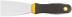Spatula, stainless steel.steel, black and yellow rubberized.handle 2" (50 mm)