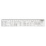 Ruler 20cm STAMM "Trigonometry", with reference material, plastic, transparent, colorless