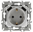Розетка ЭРА Серия 12 12-4109-03 2P+E 16A-250В штор. с 2xUSB 5В-3А алюминий