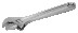 Chrome-plated adjustable wrench, length 155/grip 20 mm, industrial packaging
