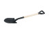 LSG tourist shovel with a 500 mm B/grade handle and a V-handle