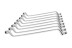 Set of folding crankshaft keys 8 pcs., steel CrV 6140 HOEGERT