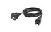 RIPO 0.5m power cable, Schuko S22-C5 (3*0.75 mm2) 10A, black, corner plug, grounded (for laptop)