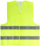 Yellow signal vest, 2 horizontal stripes, 60 gr., size XXL