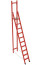 SSV-3.4T fiberglass stepladder with vertical support, Telecom, h=3620mm, h work platform=2400mm, step 10