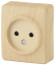 Розетка ЭРА Эксперт 11-2201-11 2P 16A-250В IP20 ОУ сосна