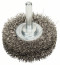Disc brush with wavy stainless steel wire, 50x0.2 mm 50 mm, 0.2 mm, 15 mm