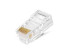 Plug-through connector RJ-45 (8P8C) Cat.5e, RIPO, 3mcd coating, universal knives (pack of 5 pcs)