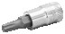 1/4" End head with insert for TORX screws, T25