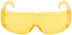 Safety glasses with yellow arches