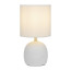 Rivoli Sheron 7044-502 Table Lamp 1 * E14 40W ceramic white with lampshade
