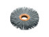 Cylindrical corrugated brush, length 63 mm, width 10 mm, nylon abrasive SIC K 320/0.60 mm, landing hole 13 mm