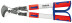Кабелерез с трещоткой и выдвижными телескопическими рукоятками, рез: кабель Ø 38 мм (280 мм², MCM 550), L-570 мм, чёрн., 2-к ручки