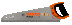 Ножовка ProfCut с твердым острием для твердой древесины/фанеры, 9/10 TPI, 550 мм