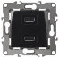 12-4110-06 ЭРА Устройство зарядное USB, 230В/5В-2100мА, IP20, Эра12, чёрный