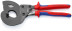 Кабелерез для сталеалюминиевого провода ACSR c трещоткой, рез: ACSR кабель Ø 32 мм (MCM 477, 1 1/4"), L-340 мм, чёрн., 2-к ручки, экстремально прочный
