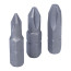 Set of inserts (bits) 1/4", cross, №1, №2, №3, 3 item KING TONY 1003PQ