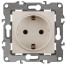 Розетка ЭРА Серия 12 12-2101-02 с заземлением 2P+E Schuko 16A-250В IP20 слоновая кость