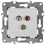Розетка ЭРА Серия 12 12-3113-01 RCA IP20 белый