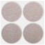Furniture linings self-adhesive round 34 mm, 4 pcs., felt