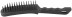 Steel brush, black plastic handle, 275 mm, 6-row