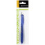 Ручка шариковая автоматическая Crown "Quick Dry" синяя, 0,5мм, грип, гибридные чернила, европодвес