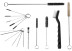 AS-0049 Комплект щеток мастер для чистки покрасочного пистолета "Краскопульта", 17 предметов