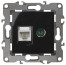 Розетка ЭРА Серия 12 12-3110-06 комбинированная RJ45+TV IP20 чёрный