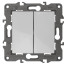 Switch ERA Elegance 14-1112-01 Cross Double 10AH-250V White