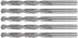 HSS metal drills, sharpening angle 118°, 6.0 x 93 mm, (5 pcs.)