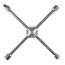 Cylinder wheel cruciform wrench, 400 mm, 1/2", 17, 19, 21, 22 mm KING TONY 19911722