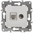 Розетка ЭРА Серия 12 12-3110-01 комбинированная RJ45+TV IP20 белый