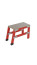 SVP-0,4 fiberglass with vertical supports footrest h=400mm, collapsible, platform 400x400mm