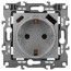 Розетка ЭРА Серия 12 12-4108-03 2P+E 16A-250В со шторками с USB type-A+C 5В-3А алюминий