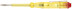 Indicator screwdriver, yellow handle 100 - 500V, 140 mm