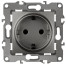 Розетка ЭРА Серия 12 12-2102-12 2P+E Schuko со шторками 16A-250В IP20 графит