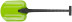 Automotive steel shovel, frost-resistant plastic handle 80x205x700 mm