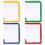 Berlingo zipper folder, A5, 500 microns, transparent, assorted