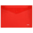 Envelope folder on the button STAMM A4, 180mkm, plastic, transparent, red