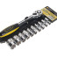 End heads with ratchet ER-96090 1/2" DR 10-24mm 11 pieces, 72 teeth (on holder) EUREKA /1/5/10