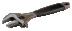ERGO reversible adjustable wrench, length 218/grip 39 mm, rubber handle