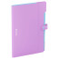 Folder of 5 Berlingo "Haze" compartments, A4, 600 microns, on the button, lilac, soft touch